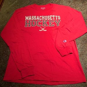 UMass Amherst Hockey Champion Long Sleeve Tee